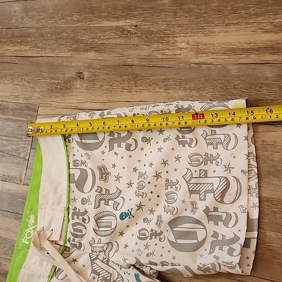 Fox Racing Board Shorts, White, Gray, Size 5 - Picture 6 of 8